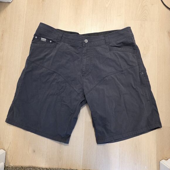 Kuhl Gray Vented Outdoor Hiking Camping Grunge Konfidant Air Shorts Size 42 - Picture 2 of 10